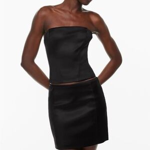 Aritzia Wilfred Castle Satin Bustier